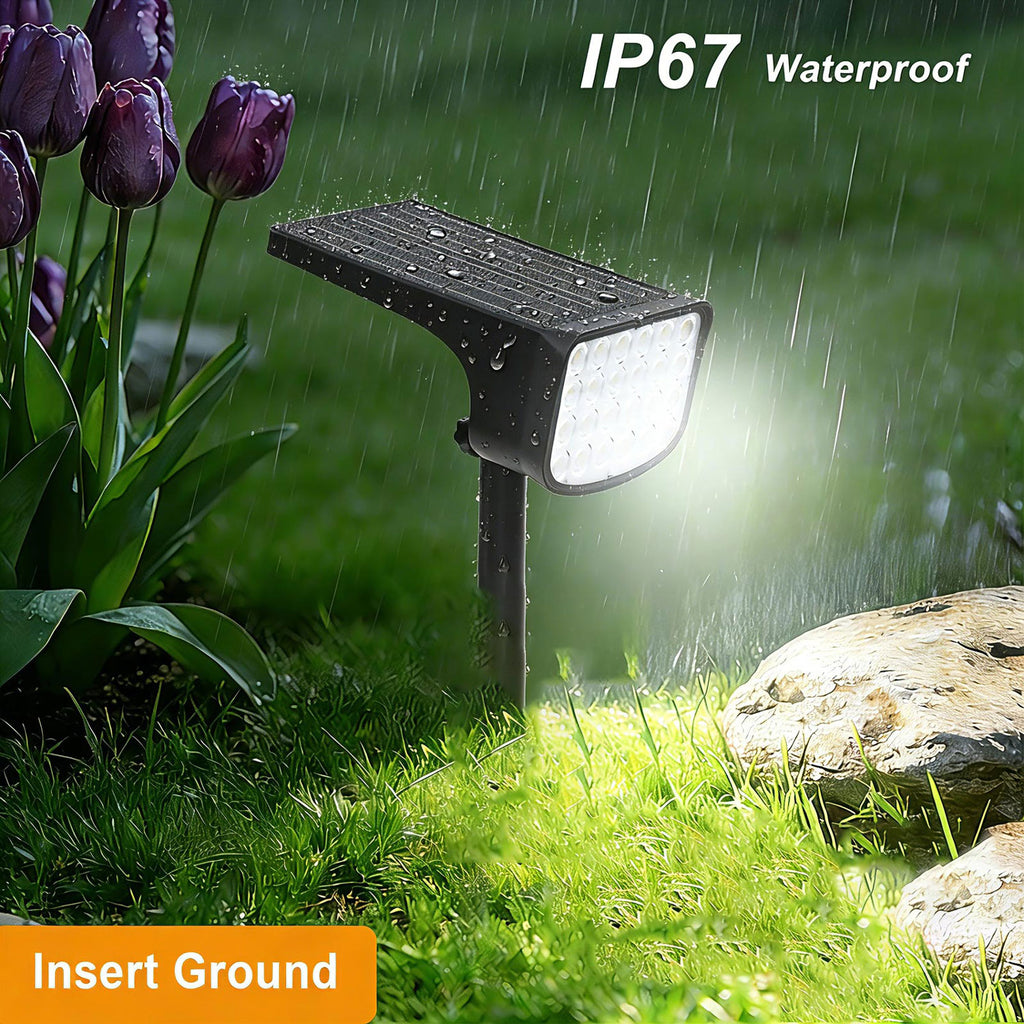 Solar Spot Lights Outdoor 6‑Pack, App‑Controlled Tunable White RGB, IP67 Waterproof Landscape Lights for Garden Yard | Eluntrix