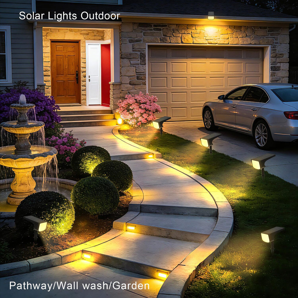 Solar Spot Lights Outdoor 6‑Pack, App‑Controlled Tunable White RGB, IP67 Waterproof Landscape Lights for Garden Yard | Eluntrix